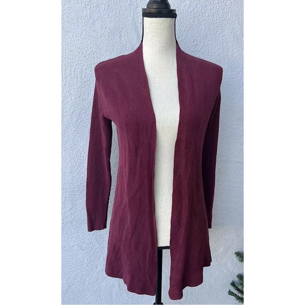 Eileen Fisher Silk Blend Cardigan Sweater PS Petite Small